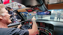 David Hasselhoff is driving KITT in Toronto for the Gumball 3000 Rally